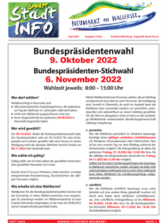 Sonderstadtinfo September 2022